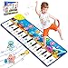 Weokeey Klaviermatte, Tanzmatte Musikmatte Lernspielzeug rutschfest Kinderspielzeug Baby Spielzeug Geschenk für Mädchen Junge Kleinkind Kinder ab 1 2 3 Jahre, 110*36cm