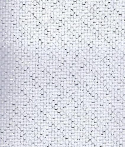 Fat Quarter 14 Count Aida Star Silver Fleck White Aida Cross Stitch Fabric