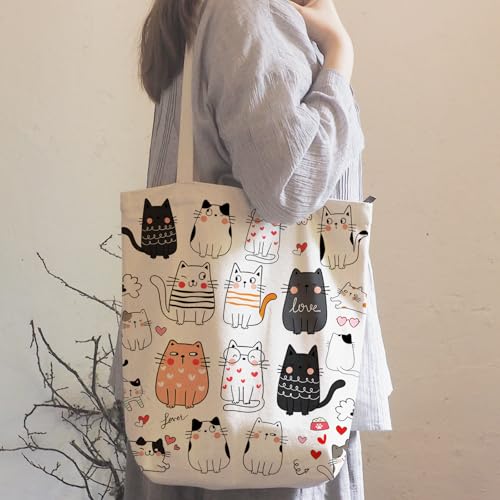 Image of DOOX Canvas Tote Bag for Women, Canvas Reusable