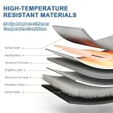 BoTongSiHai Metalowy grzejnik beczkowy, 55 galonów, 2000 W, IBC, koc elektryczny z termostatem 0-120°C, wytrzymała, przemysłowa mata grzewcza, wodoszczelna, do metalowych beczek, ochrona przed
