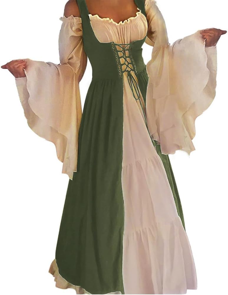 Womens's Medieval Renaissance Costume Cosplay Over Dress
