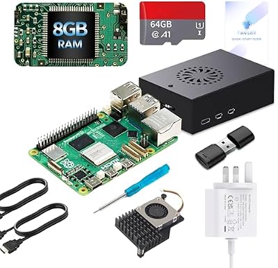 TRASKIT Starter Kit for Raspberry Pi 5 8GB RAM