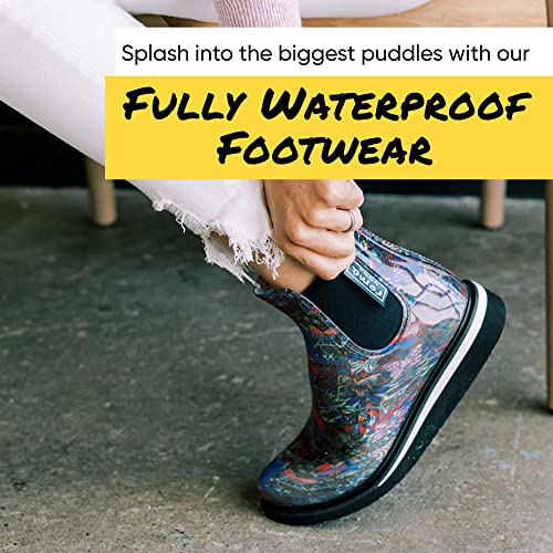 Roma Boots - Ankle Platform Boots, Stylish Rain Boots For Women, Waterproof Womens Boots, Ankle Boots For Women W/Multi-Layer Cushion Sole, Quick-Dry Polyester Lining #TOP4