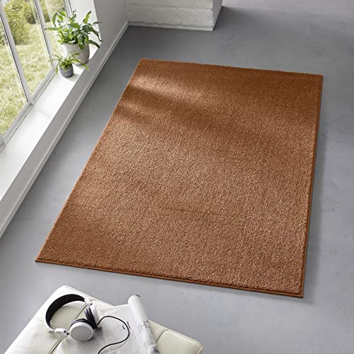 Teppich Kurzflor weicher Designer Uni Bodenbelag Madrid fürs Wohnzimmer, Kinderzimmer, Schlafzimmer...