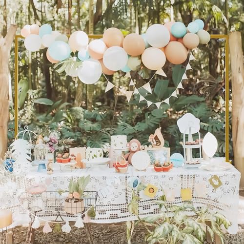 Over The Table Rod Stand with Clamps - Adjustable Table Arch Stand, Metal Table Rod for Wedding, Birthday, Halloween, and Christmas Decorations (29"-97" Length, 26"-42" Tall, Gold) by Mutualsign - Image 3