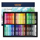 Artme Ölpastell 36 Farben – Intensive & Mischbare Ölkreiden für Leinwand & Papier, Hohe Deckkraft, Weiche Textur, Künstler Pastellstifte Set für Malerei, Zeichnen & Kunst