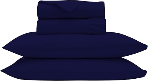 Miniatura 105 de Bluemoon Homes Sábanas de algodón egipcio tamaño Queen con bolsillo profundo, 100% algodón egipcio de 800 hilos, 4 piezas, sábanas de algodón