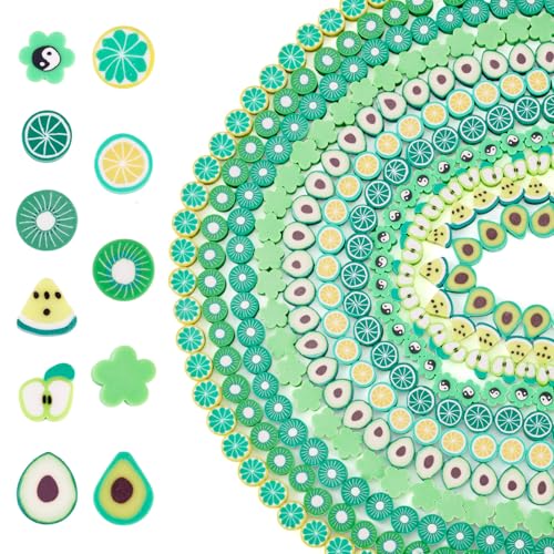 Cuentas de frutas de arcilla para diseñar joyas divertidas de verano 2