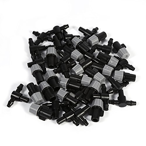 20 pçs/set Bicos de Nebulização e Juntas em T Irrigação por Gotejamento por Aspersão para Jardim Pát