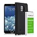 YISHDA Galaxy Note Edge Battery, 6500mAh Replacement Battery Compatible with Samsung Galaxy Note Edge with Back Cover & TPU Case for N915 N915U N915A N915V N915P | Samsung Note Edge Extended Battery