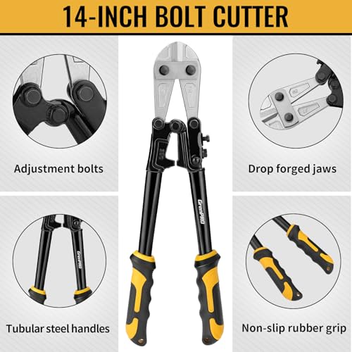 image for GRENPRO 3-Piece Bolt Cutter Pliers Set, 14