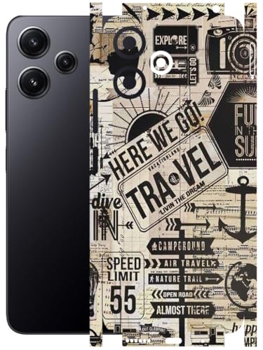 Image of AtOdds - Full Body Back Screen Guard Protector Film - Lamination Wrap Skin Sticker Compatible with Poco M6 PRO (5G) | Scratchproof Matte Finish (Explore)