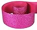 HipGirl Glitter Sparkle Ribbon for Hair Bows, Cheer Bows, Dance, Floral Designs, Gift Wrapping, Sewing-3" x 10yd, Shocking Pink (Fuschia)