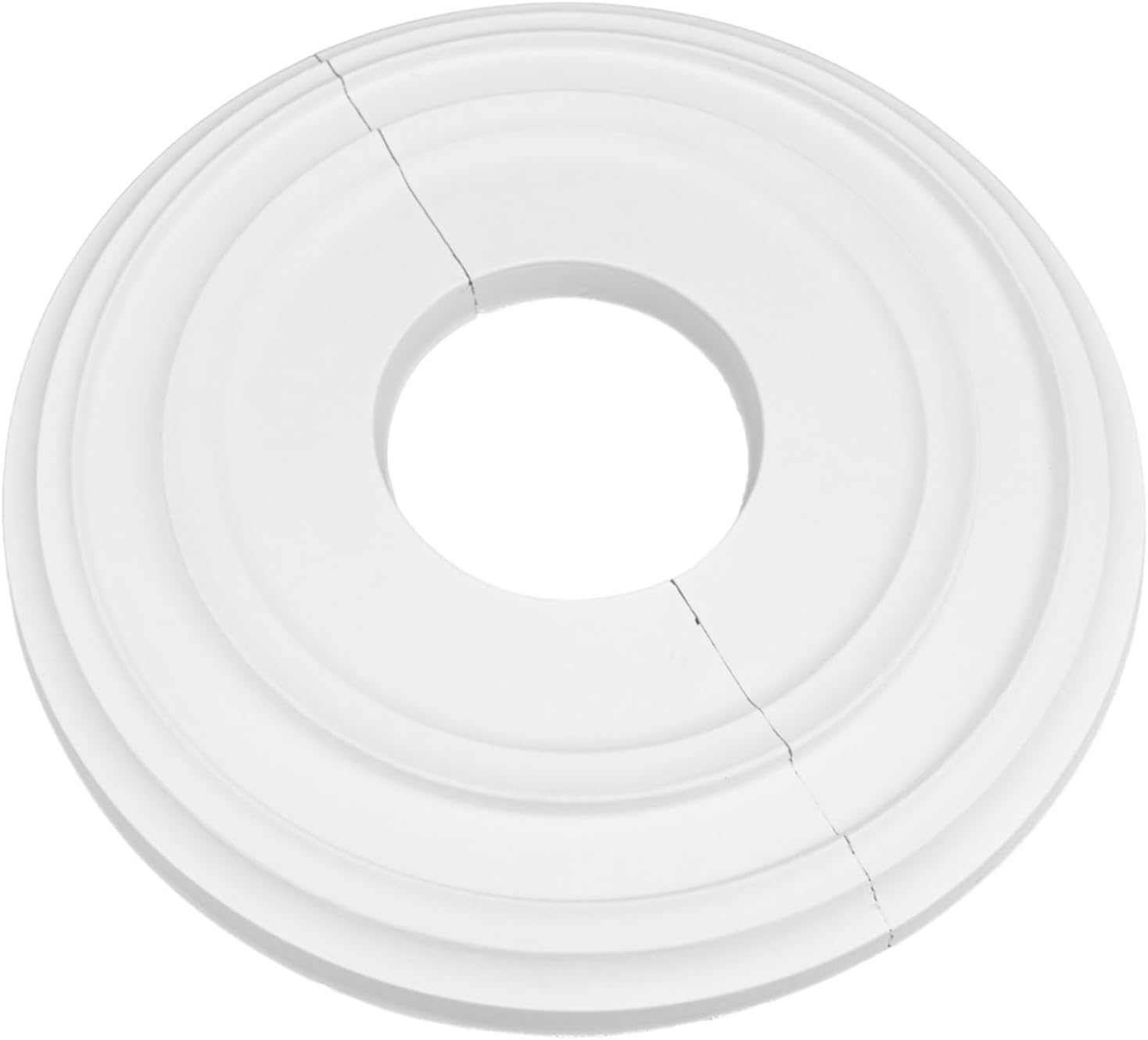 12 Inch Round PU Decorative Ceiling Medallion, Ceiling Fan Light Covers For Ceiling Fans And Light Fixtures, White Lightweight Dent-Resistant Waterproof Cover Plate