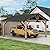 13‘x15’ Outdoor Patio Wooden Gazebo - Cedar Solid Wood Gazebo with Galvanized Steel Roof, Wooden Frame, Pavilion for Lawns, Beach, Patio, Garden (13X15FT)