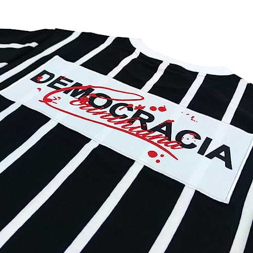 Camisa Corinthians Retro 1982 Democracia - Masculino Tamanho:M;Cor:Preto/Branco