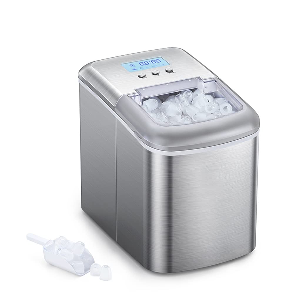 LED Display Shape Automatic Refrigerators Freezers Household Ice Making Machine for Bar EU