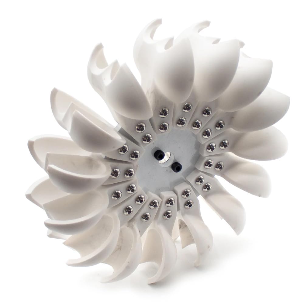 iDili High-efficiency Pelton Impeller Impact Water Wheel Bucket Disk DIY Hydro Generator (C)