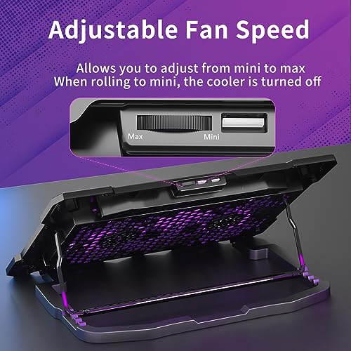 AICHESON S035 Purple y AA3 Enfriador Laptop 8 Ventiladores miniatura 4