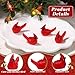 GGSTDDUP 90 PCS Red Cardinal Figurines, Mini Resin Christmas Ornaments for Tree, Tiny Red Cardinal Bird Figurine for Xmas Decor, Cardinal Gifts, Holiday Crafts, Cake Topper, Miniature Garden