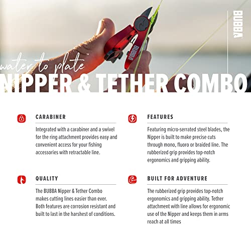 Attache et pince à outils Bubba clipper de ligne ergonomique rouge