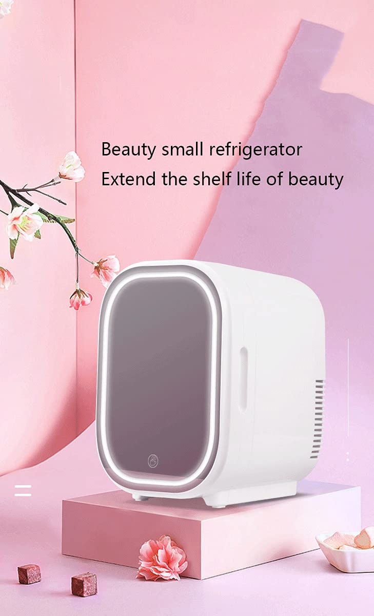 Mini refrigerador termoeléctrico portátil de 8 litros CA/CC, ideal para el cuidado de la piel, alimentos, hogar y viajes, 12/24 V, 110-220 V (color: verde, tamaño: 12 V/110 V/220 V)