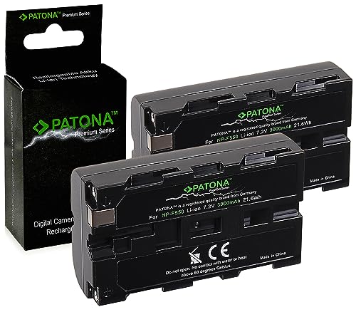 PATONA 2 Premium Batteria Sostituzione per Sony