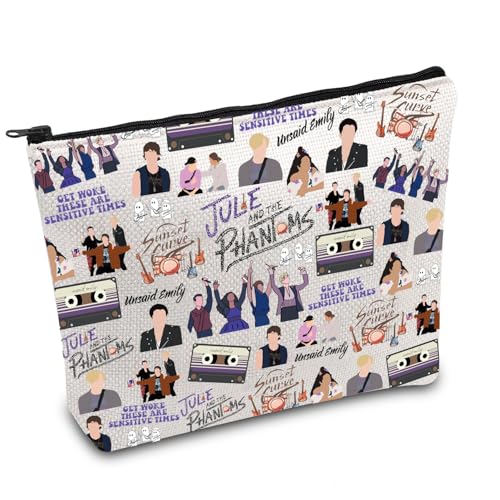 FOTAP Julie TV Show Inspired Gift Julie Ghost Band Gift Music Band Makeup Bag Julie The Phantoms Ghost Band Gift (get woke), white