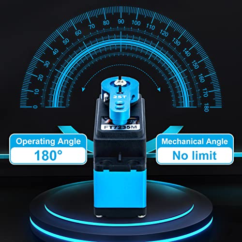 Feetech 35Kg Rc Servo Coreless Servo,High Torque Rc Steering Servo,Stainless Steel Gear Waterproof Aluminium Digital Servo For Robotic Diy 1/8 1/10 Rc Cars, Traxxs X4, Rc4Wd, Gtr And More (180°) #TOP4