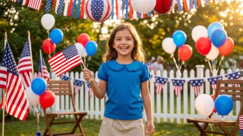 Image of Magic Park 12M-14Y Toddler Short Sleeve T-Shirt Girls Ruffle Blouse Kids Solid Color Tee Casual Tops Holiday Clothes