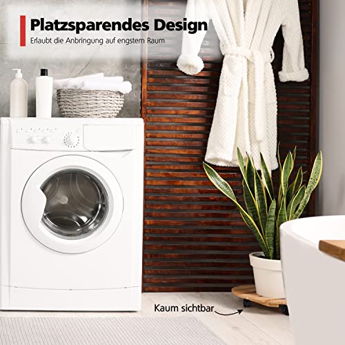 RAVN HAMAN 4er Set Möbelrollen 50 mm - Lenkrollen mit Bremse bis 30 kg pro Rad - Schwenkrollen für Innenmöbel - Transportrollen mit geringem Rollwiderstand