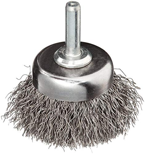 Weiler 14301 Stem-Mounted Crimped Wire Cup Brush