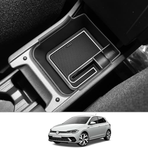 CDEFG Compatible with VW Polo AW Taigo 2018-2022 2023 2024 Centre Console Armrest Storage Box Glove Box Polo 2024 Storage Car Centre Console Organiser Tray Polo AW Accessories (White) CDEFG Compatible with VW Polo AW Taigo 2018-2022 2023 2024 Centre Console Armrest Storage Box Glove Box Polo 2024 Storage Car Centre Console Organiser Tray Polo AW Accessories (White)