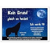 lustige Geburtstagseinladung mit Ihrem Wunschtext - jedes Alter möglich - witzig und originell zum 30. 40. 50. 60. Geburtstag, 30 Karten - 17 x 12 cm
