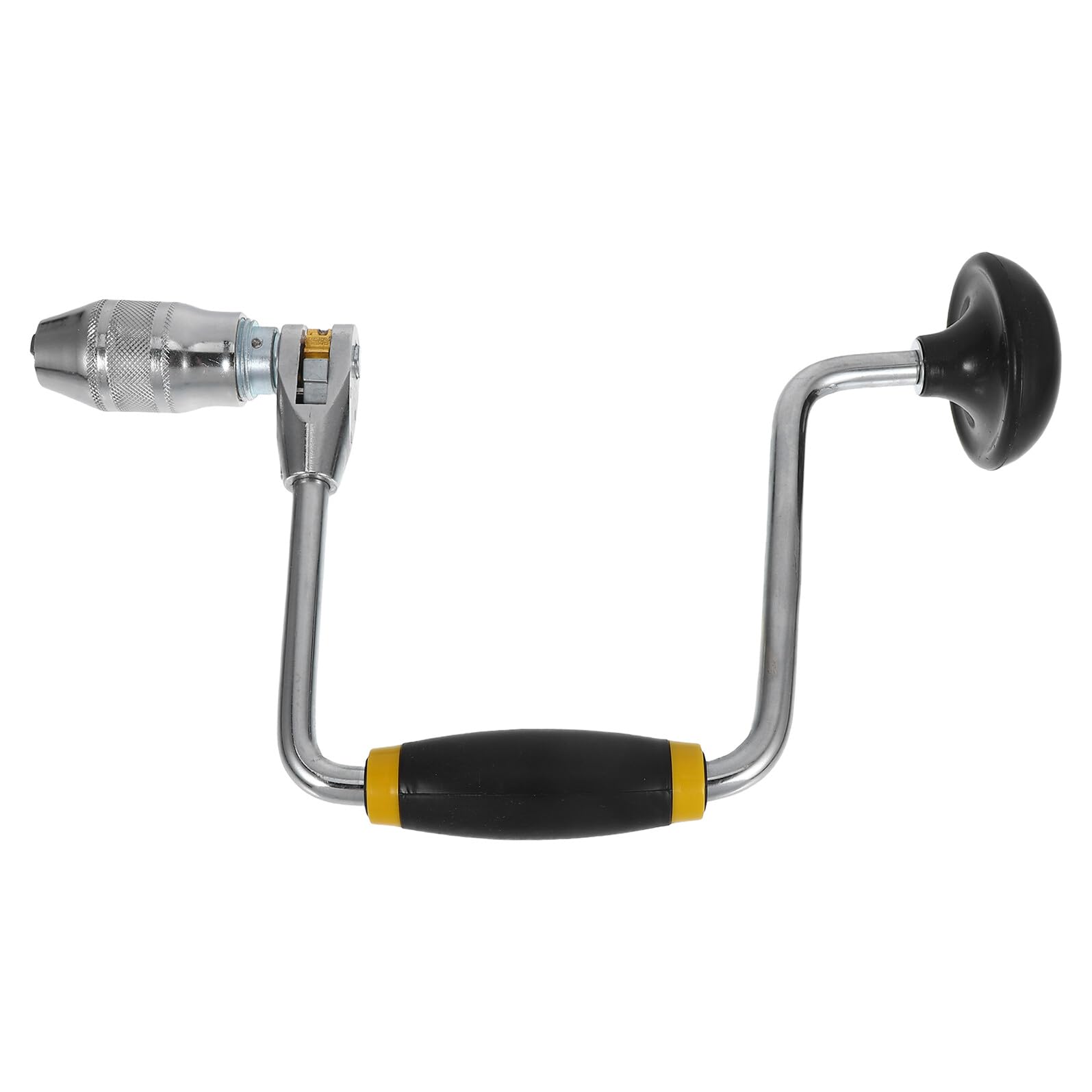 Taladro Manual Tipo Berbiquí De Acero Con Férula De 4 Mordazas, Multifuncional Para Carpintería, Broca Pequeña De 30 Cm Para Bricolaje y Perforación En Madera y Paredes