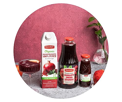 Euro-East BIO Granatapfel 100% Direktsaft 6er Pack, Pomegranate saft kein Zuckerzusatz (6x1 Liter)