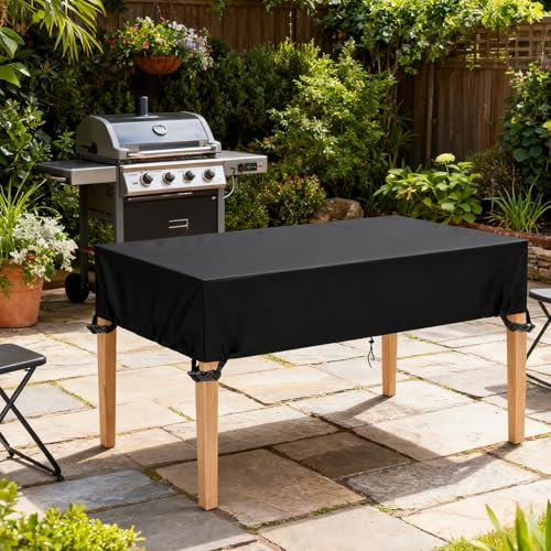 Letsteel Outdoor Table Cover 80x36x6in, 420D Waterproof by Letsteel - Used condition - Image 7