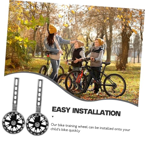 Ruedas auxiliares LED intermitentes duraderas Kichvoe para bicicleta, estabilizadores reemplazables para entrenamiento de equilibrio miniatura 3