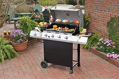 Adviace Grill Replacement Parts For Charbroil 463436215, 463436214, 463436213, 467300115, 463234413, 466342014 Gas Grills, 15" Heat Plate, 4 Pack Porcelain Steel Heat Tent Shield For Charbroil #TOP5