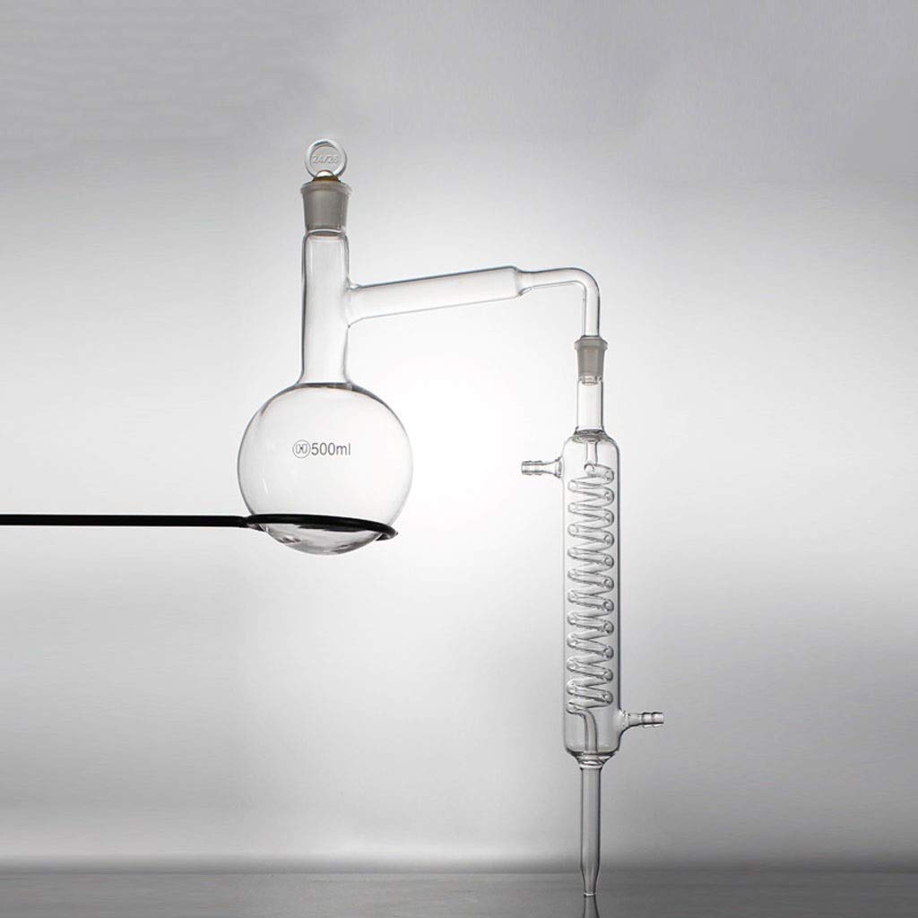 Labor Labortechnik Destillationsanlagen Chemische Labor 500 ml Thick Transparenter Destillationsanlagen Geeignet für Heim und Schule Science Laborzubehör