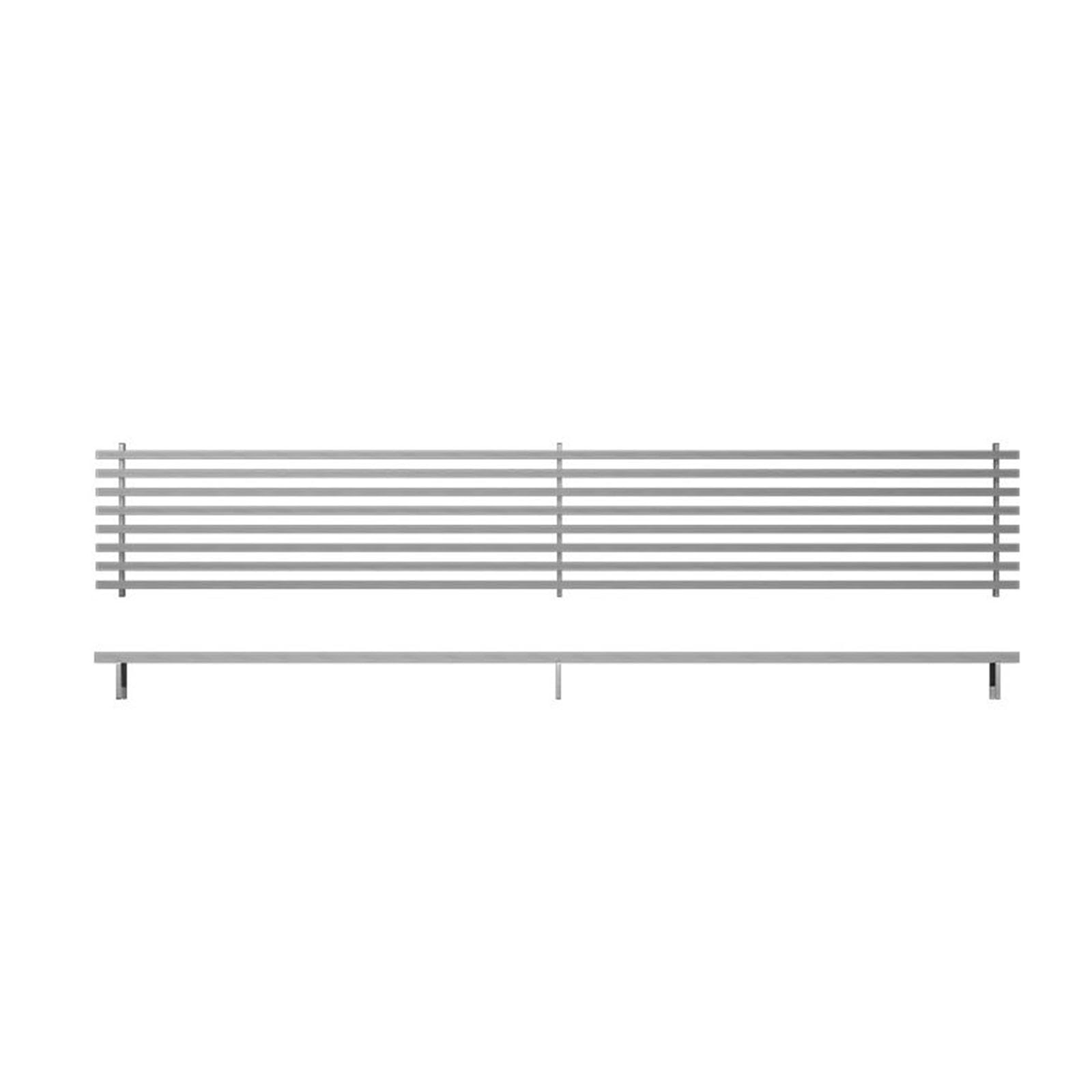 Cubierta De Drenaje De Piso Acero Inoxidable,Diseño Modular Conectable Rejilla Desagüe Lineal,Bordes Redondeados Tapa Sumidero Ducha para Piscina Cocina,9.5 * 119.5cm