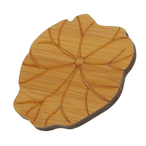 Bonarty Tapete de bambu natural para copo de chá de bambu natural, porta-copos e utensílios de cozin