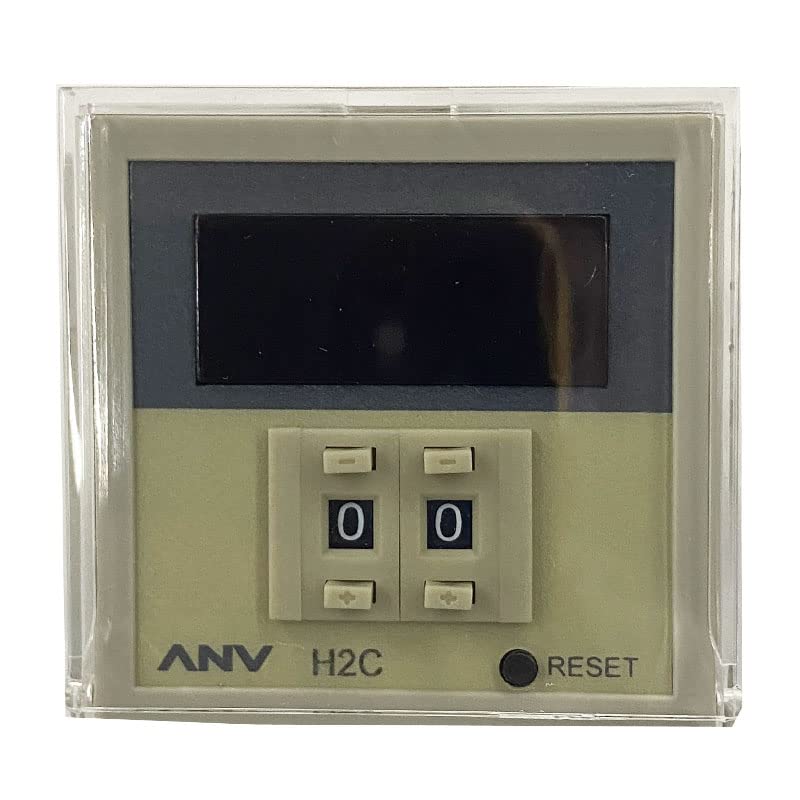 1PCS Counter H2C-X 100-240VAC 5A 250V 48 * 48 Panel Reset Function