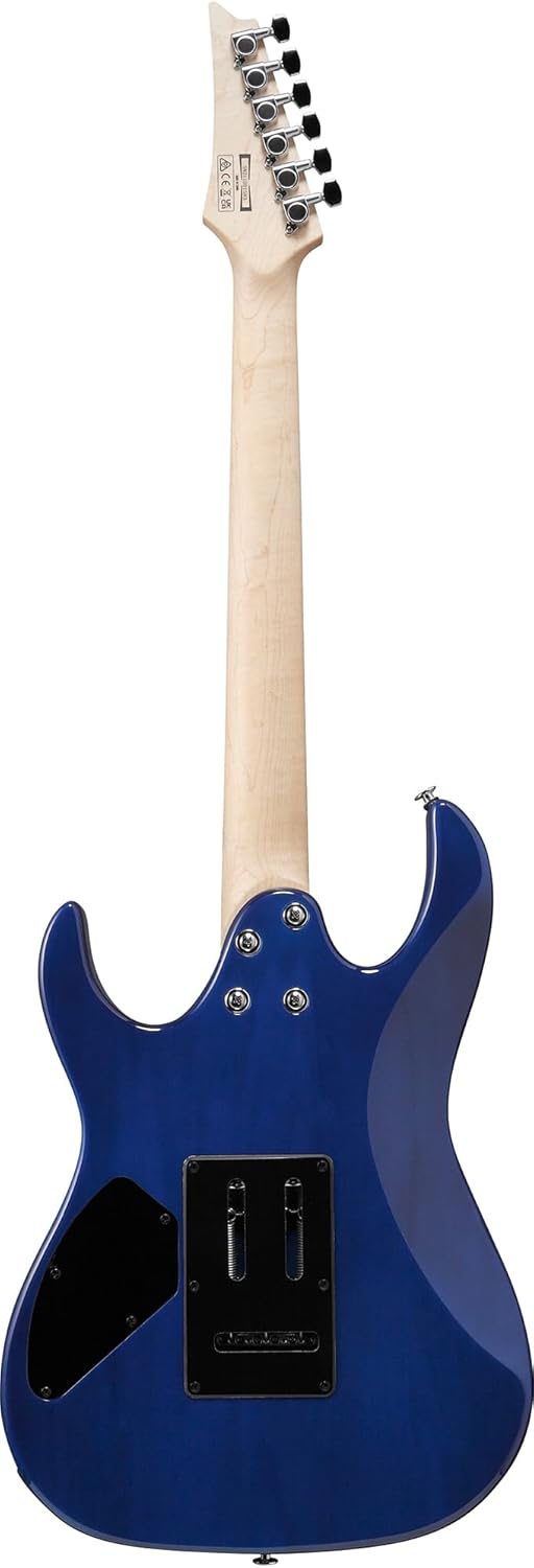 Ibanez GRX70QA RG Gio Electric Guitar - Transparent Blue Burst Bundle with Amplifier, Gig Bag, Tuner, Instrument Cable, Picks, Austin Bazaar Instructional DVD, and Polishing Cloth