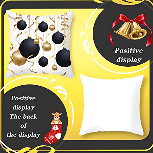 4 Pack Natale federe Cuscini,Copricuscini