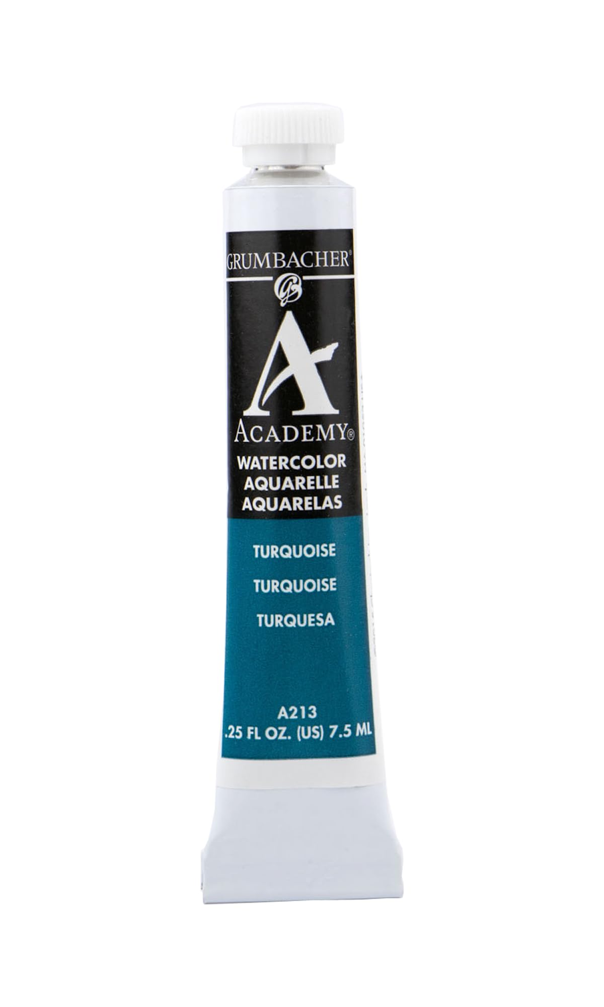 Grumbacher Academy Watercolor Paint, 7.5ml/0.25 Ounce, Turquoise (A213)