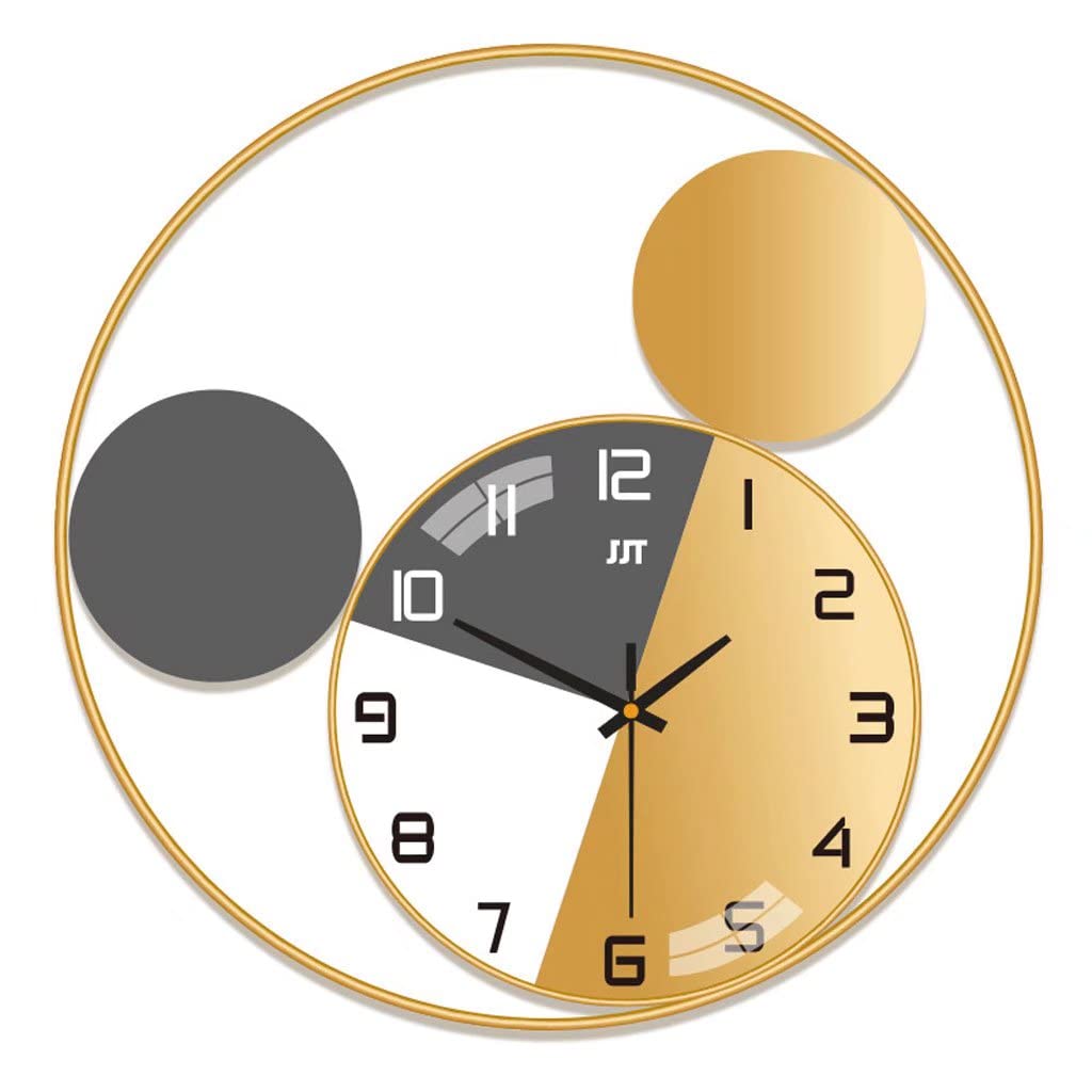 Horloge murale haut de gamme chiffres romains en métal travaillé