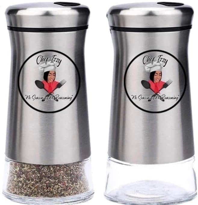 Juego de salero y pimentero con agujeros ajustables para verter Especias