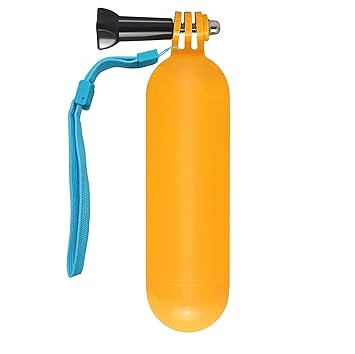 Action Pro? Floating Bobber Hand Grip Handle Monopod Screw with Strap Compatible with All GoPro SJCAM Yi Eken 4k Action Camera (Yellow)
