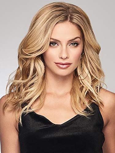 Alpha Wave 16" Hair Topper Color SS19/23 SHADED BISCUIT - Raquel Welch Wigs Sexy Beach Added Volume Long Length Tru2Life Heat Friendly Synthetic Piece Bundle Travel Kit, MaxWigs Hairloss Booklet
